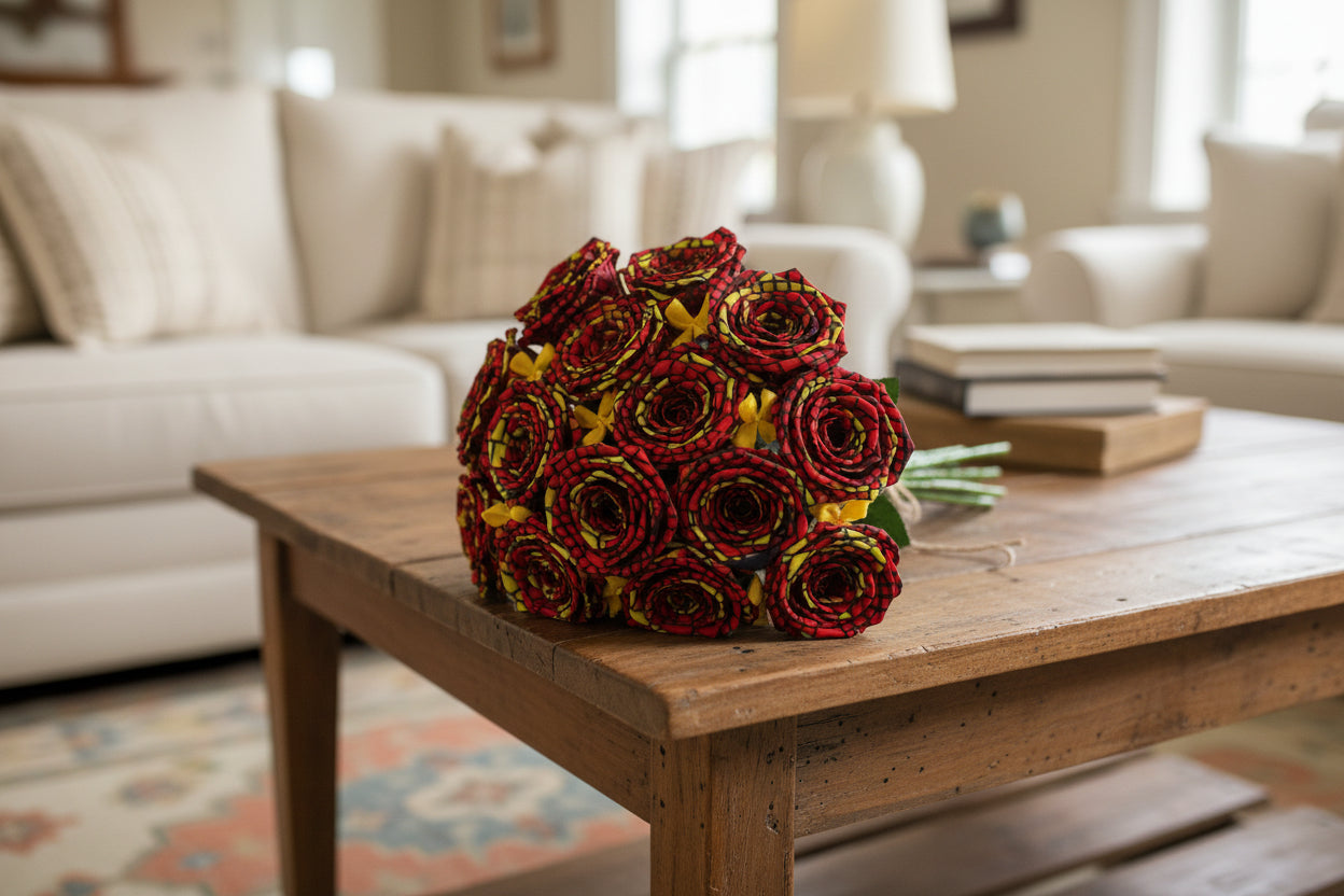 Shweshwe Heritage Rose